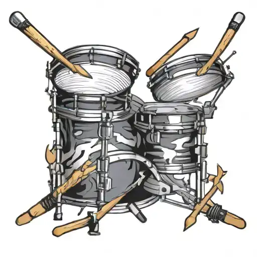 Drum Sticks Crossed
