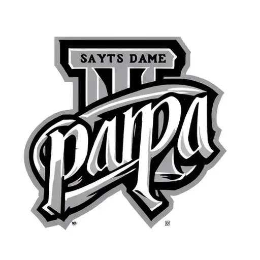 Cinci Red Logo Combined Notre Dame Logo And Says Papa