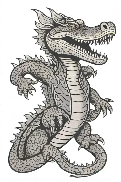 Alligator Art Deco