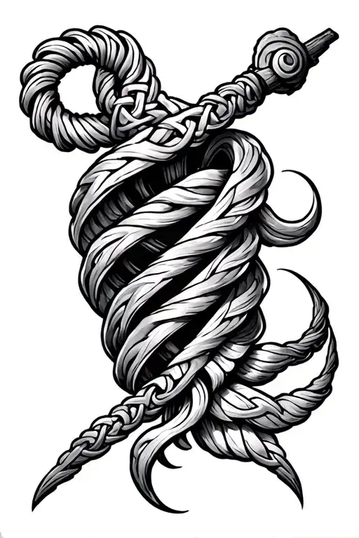 Rod Of Asclepius Celtic Style