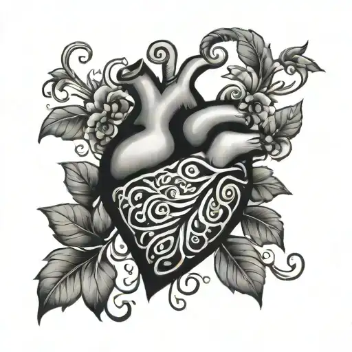 Trad Heart Tattoo Design