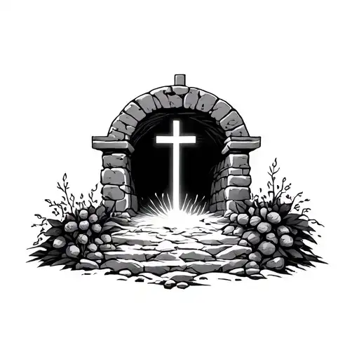 Christ Empty Tomb He Is Risen