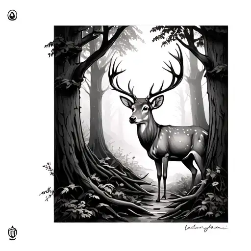 Deer In Woods