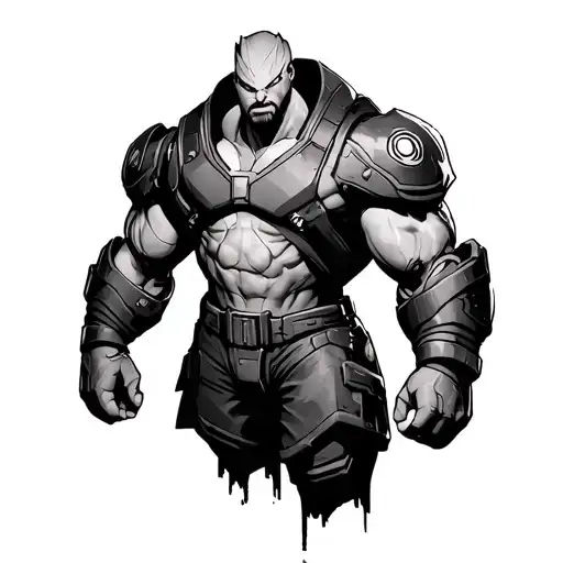 Overwatch Doomfist Japanese Black And Gray