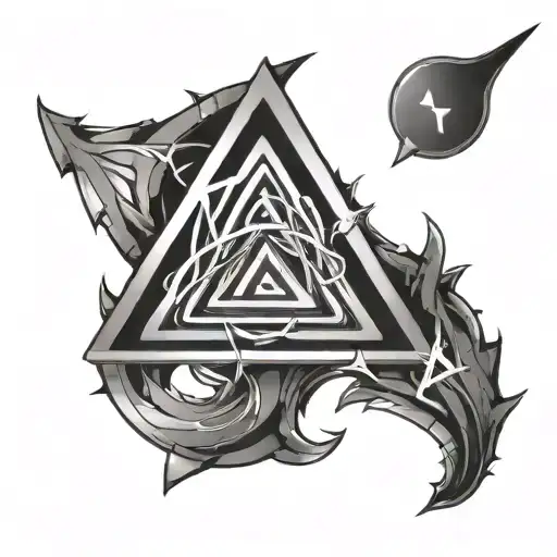 Triqueta Symbol Into A Futuristic