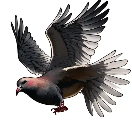 Dove Flying