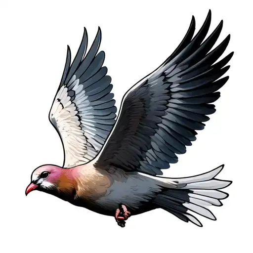 Dove Flying