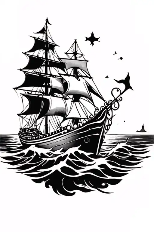 Nautical Theme Half Sleeve