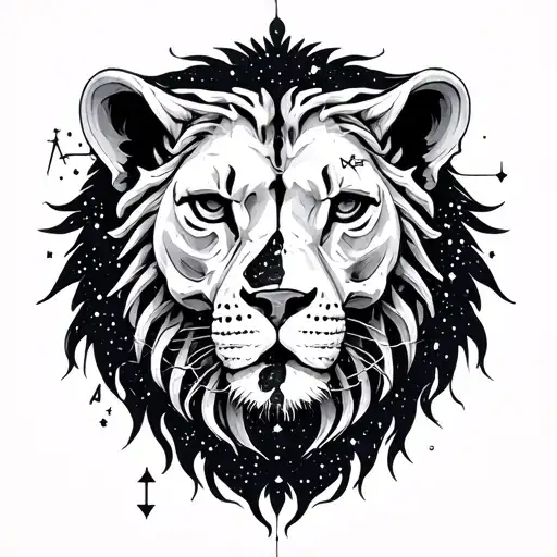 Leo Constellation Merging Together To Form Skeleton