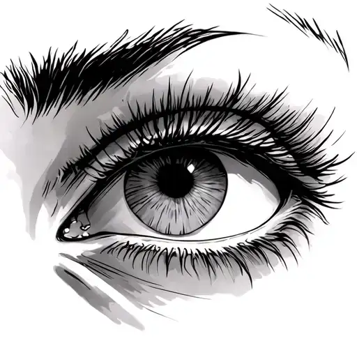 Tired Semiclosed Eye