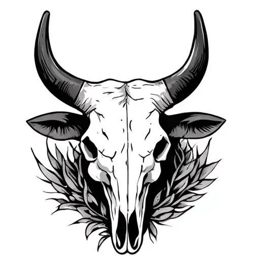 Feminine Western Bull Skull