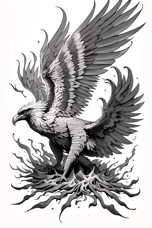 Phoenix Rising From The Ashes