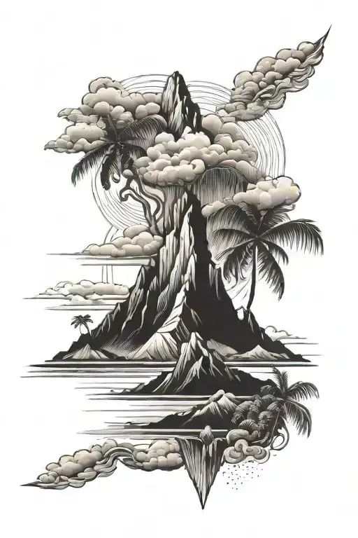 Reunion Island Mountain