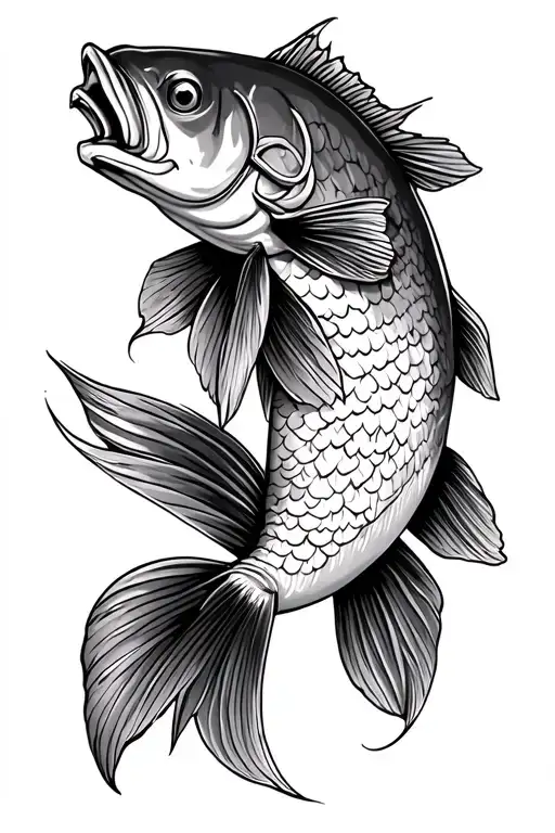 Carp Fish And Compass