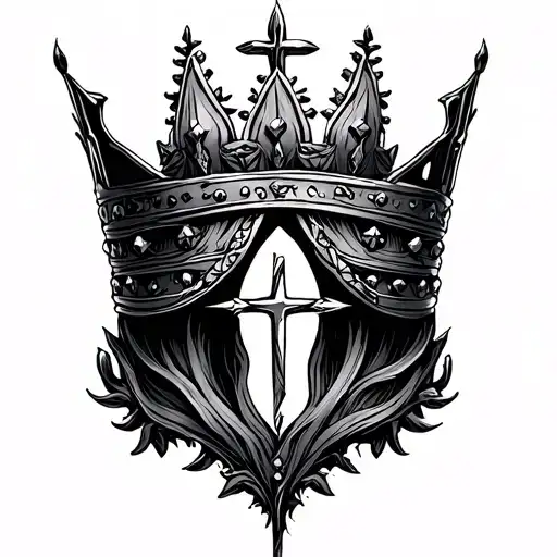 Crown Of Christ And 3 Nails