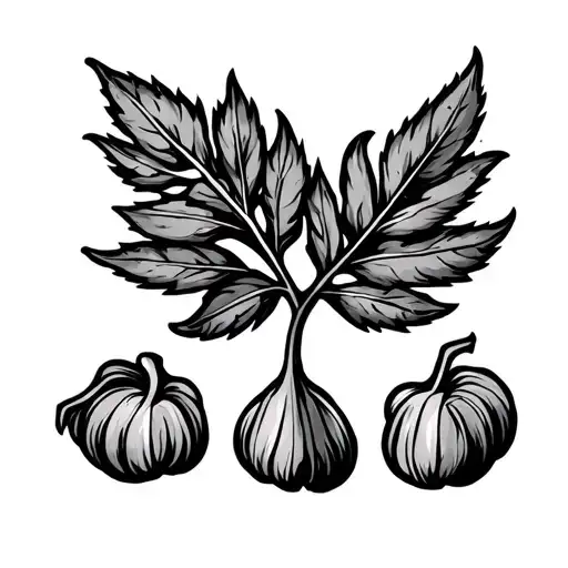 One Laurel Leaf And Four Cloves