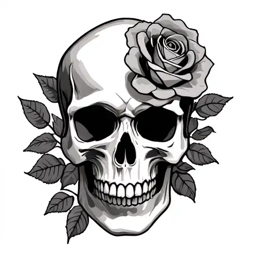Skull And Roses