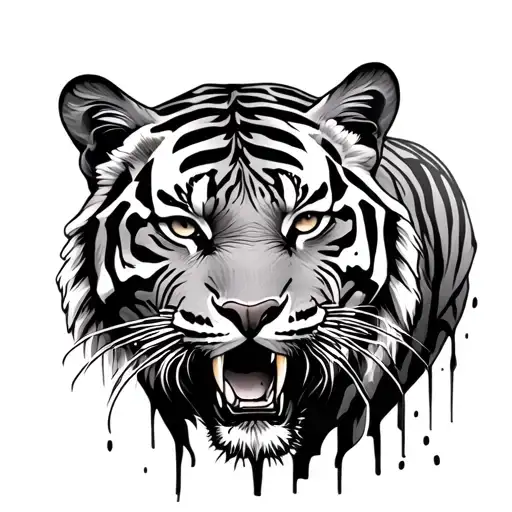 Ripped Skin Tiger Emerging