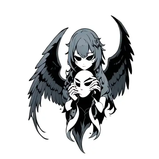 Rimuru Tempest Holding Mask With Wings
