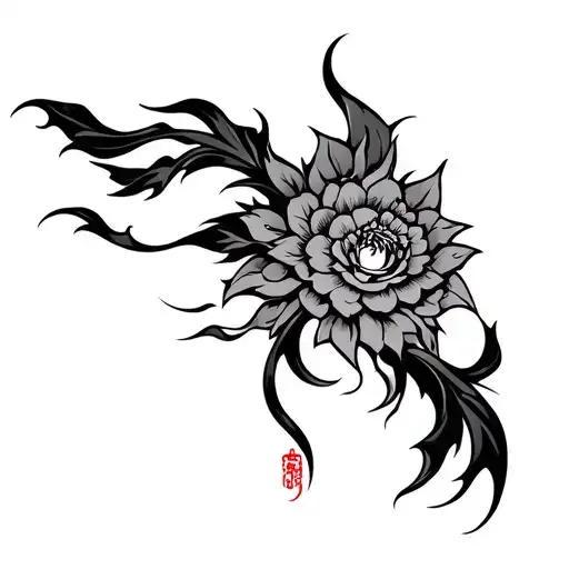 Janapese Samarai Concept Tattoo Design