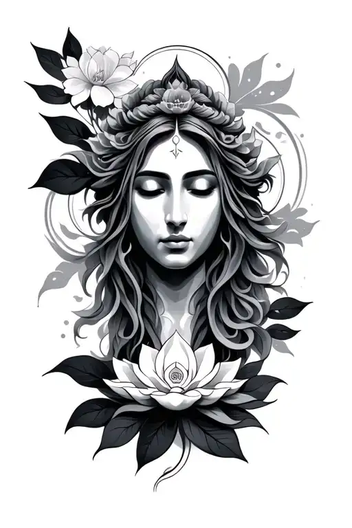 A Tattoo That Represents Serenity And Wisdom