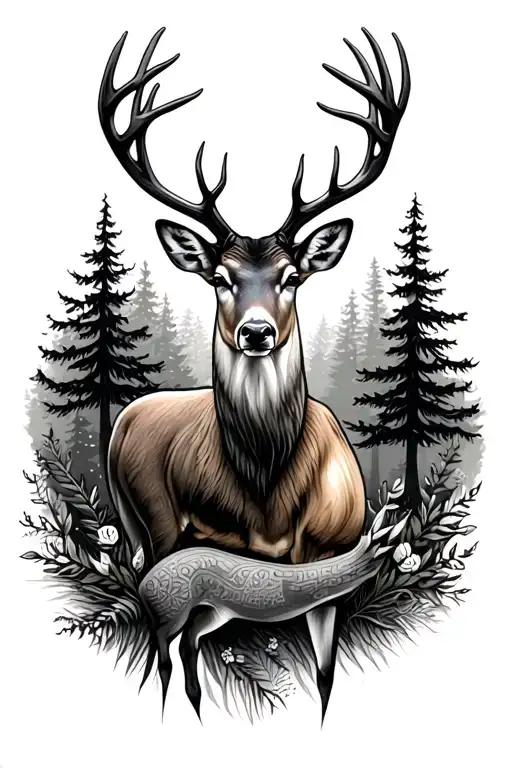Deer And Forest