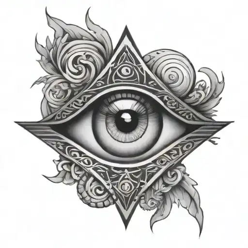 All Seeing Eye Symbol Integrated