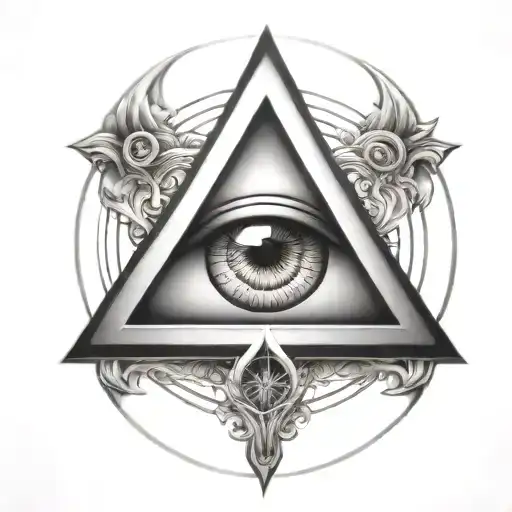 All Seeing Eye Symbol Integrated
