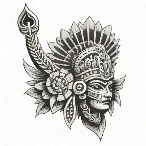 Western Aztec Country Memorial Piece For My Mom That Passed Of Cancer