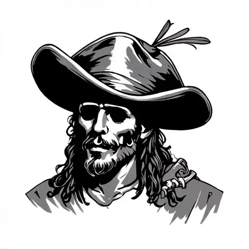 Piratas Del Caribbean With Cook Hat