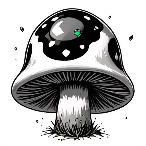 1 Up Mushroom With A Chaos Emerald