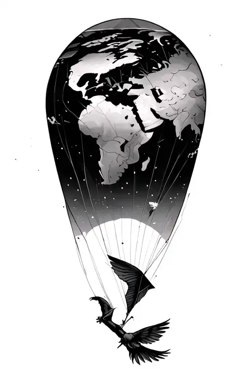 World In A Kite Flying