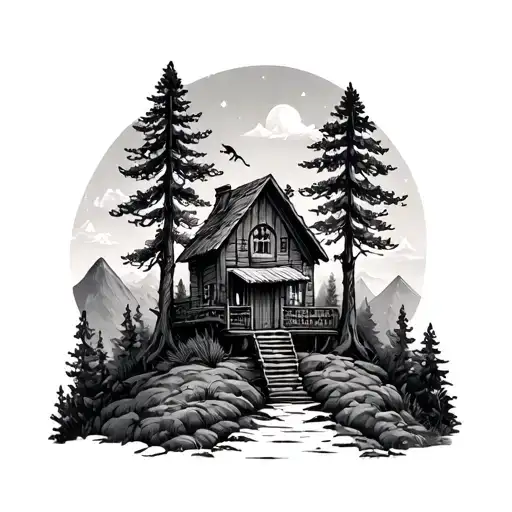 Whimsical Woodland Treehouse Nestled In The Mountains