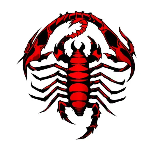 2003 Vertical In Red In With The Scorpio Symbol Incorporated