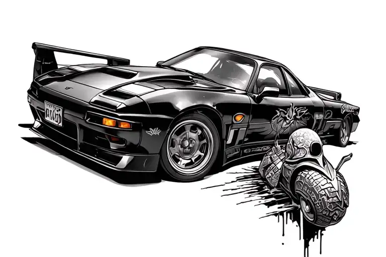 Gladiator And Rx7 Veilside From Tokyo