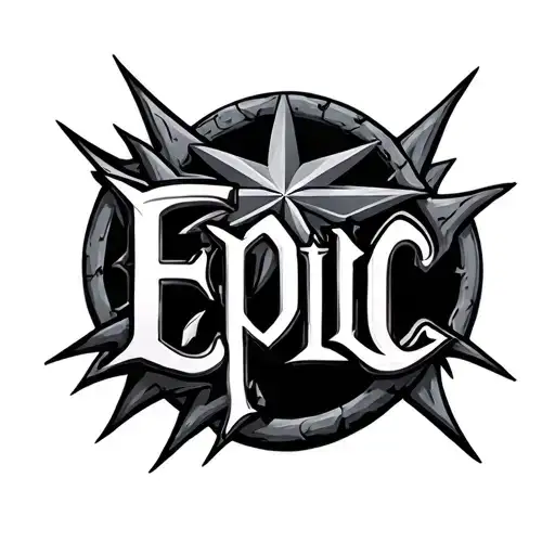 The Word Epic With A Star Sign