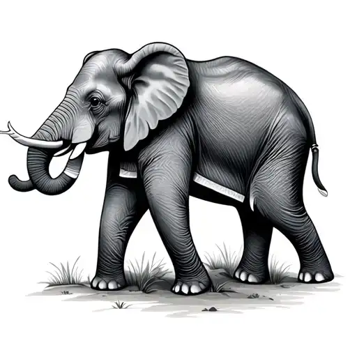 Mother Baby Elephant