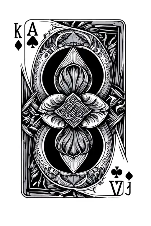Worn Playing Cards Spread