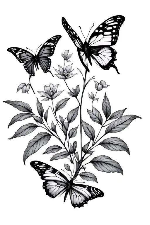 A Forearm Tattoo That Represents Growth Without Butterflies In It
