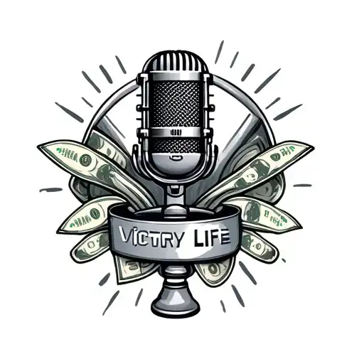 Music Microphone Victory Money Life