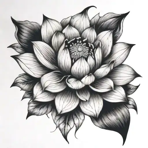 Lotus Flower With Saturn Ring