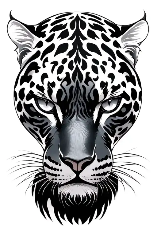 Intimidating Black Panther Eyes