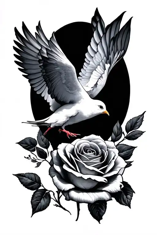 Dove And Rose