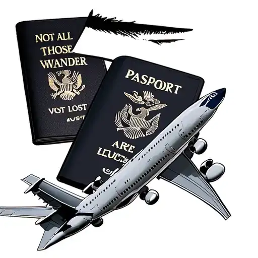 Not All Those Who Wander Are Lost With A Passport And Airplane