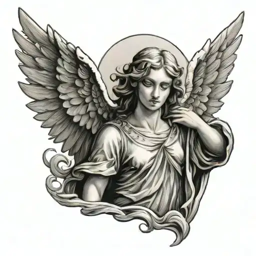 Holy Angel With Wave Filler