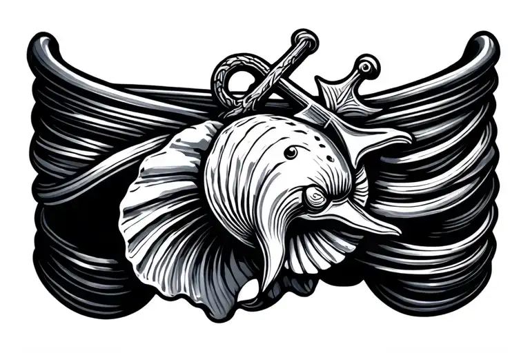Ocean Wave Seashell Dolphin Anchor Bracelet Style