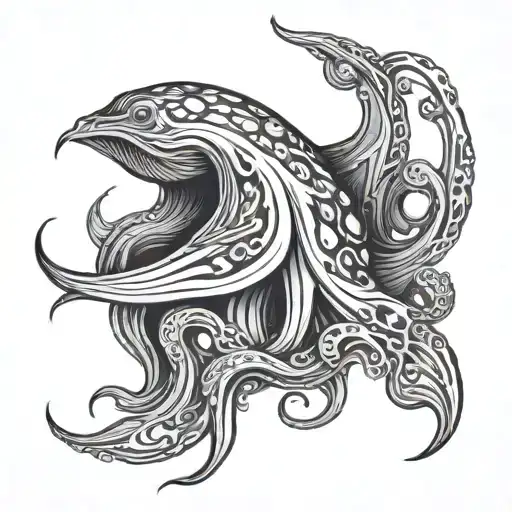 Squid Attacking