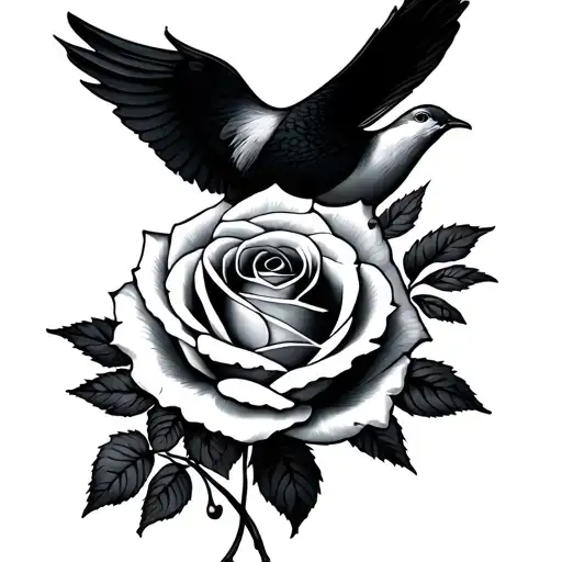 Dove And Rose