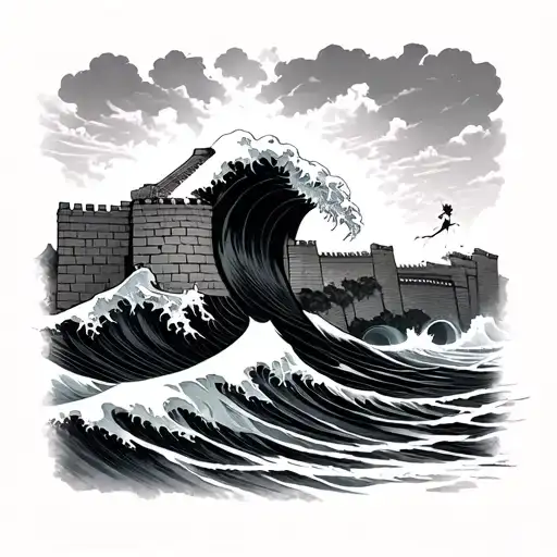 A Small Wave Breaks A Great Wall