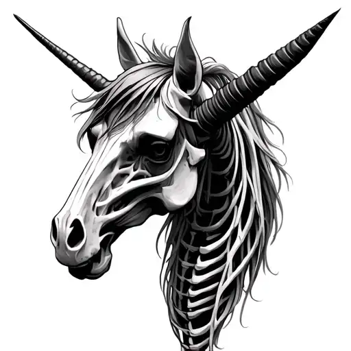 Skeletal Unicorn That Matches Gothic Architecture Of Edinburgh Scotland